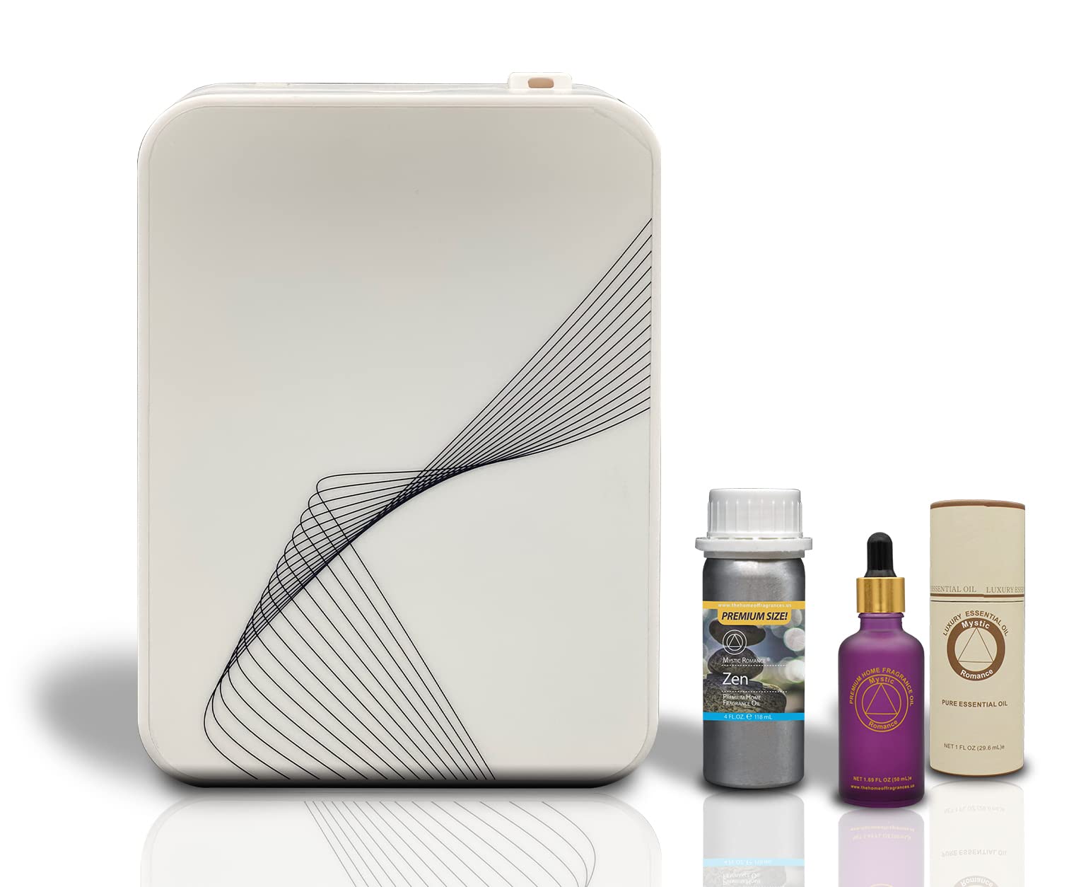 Di'Aroma Waves Essential Oil Diffuser with 2 Free Fragrances (Sex on The Beach & More) - Perfect for Aromatherapy, Home Spa & Relaxation