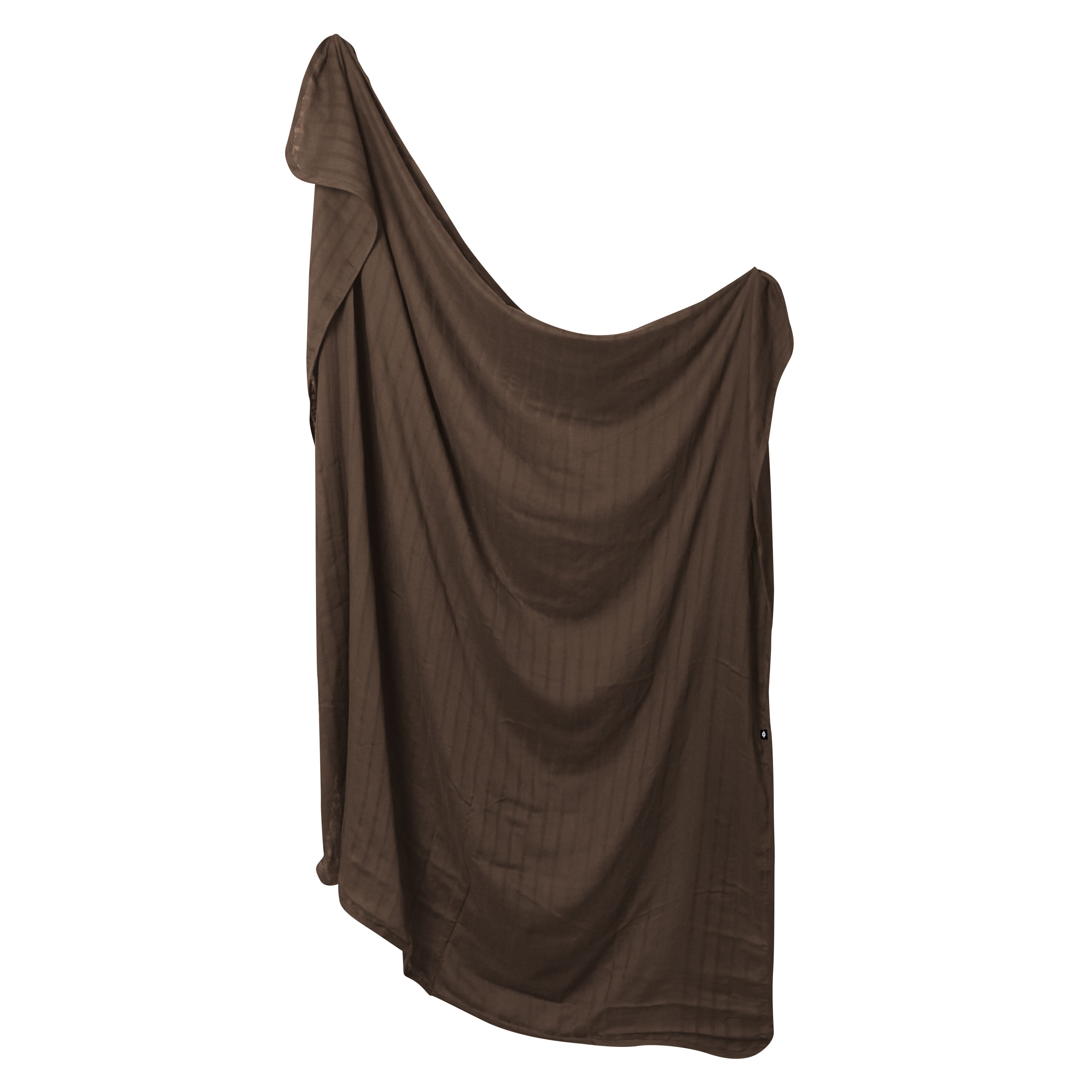 Soft Bamboo Muslin Swaddle Blanket - Breathable & Organic Baby Wrap - Espresso Brown - Perfect for Newborn Swaddling, Nursing Cover & Stroller Blanket