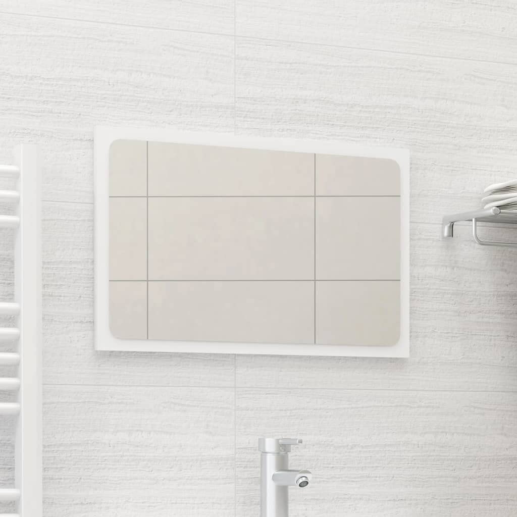 White Bathroom Mirror 23.6
