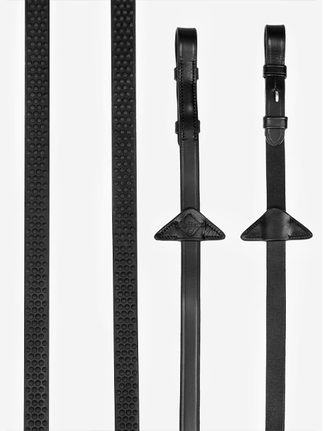 Le Mieux Soft Rubber Reins - Premium Equestrian Training Reins for Horses | Perfect for Dressage, Jumping & Trail Riding