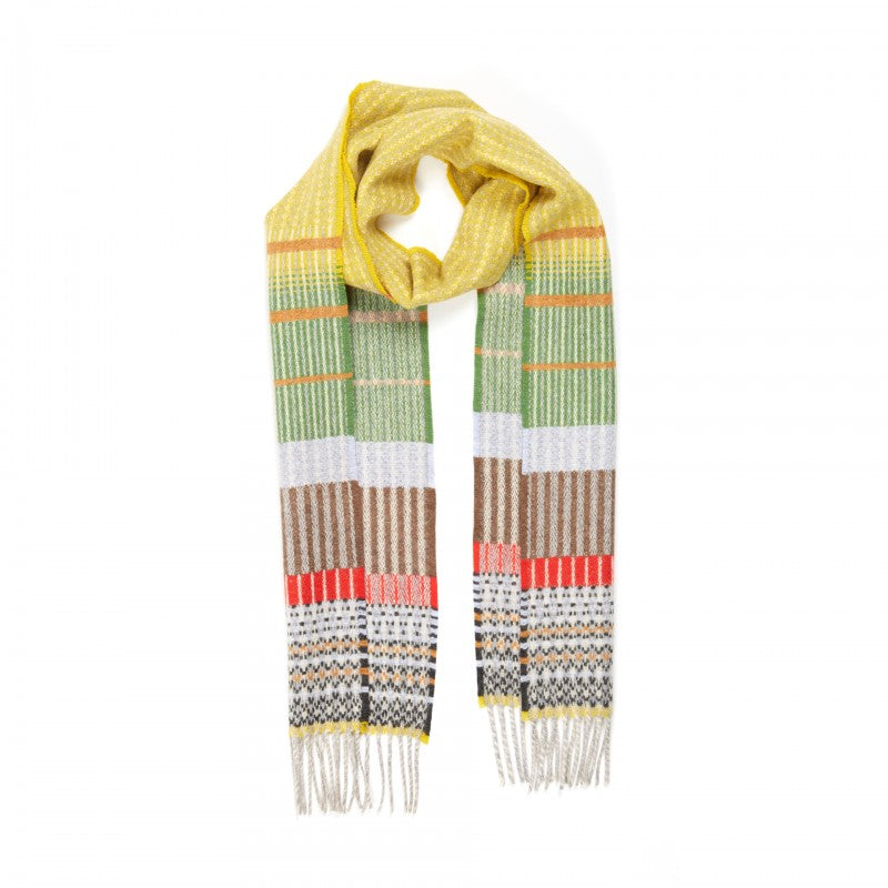 Wallace Sewell Kyoto Lambswool Scarves for Women & Men - Soft Warm Winter Accessory in Yellow - Perfect for Cold Weather & Outdoor Activities