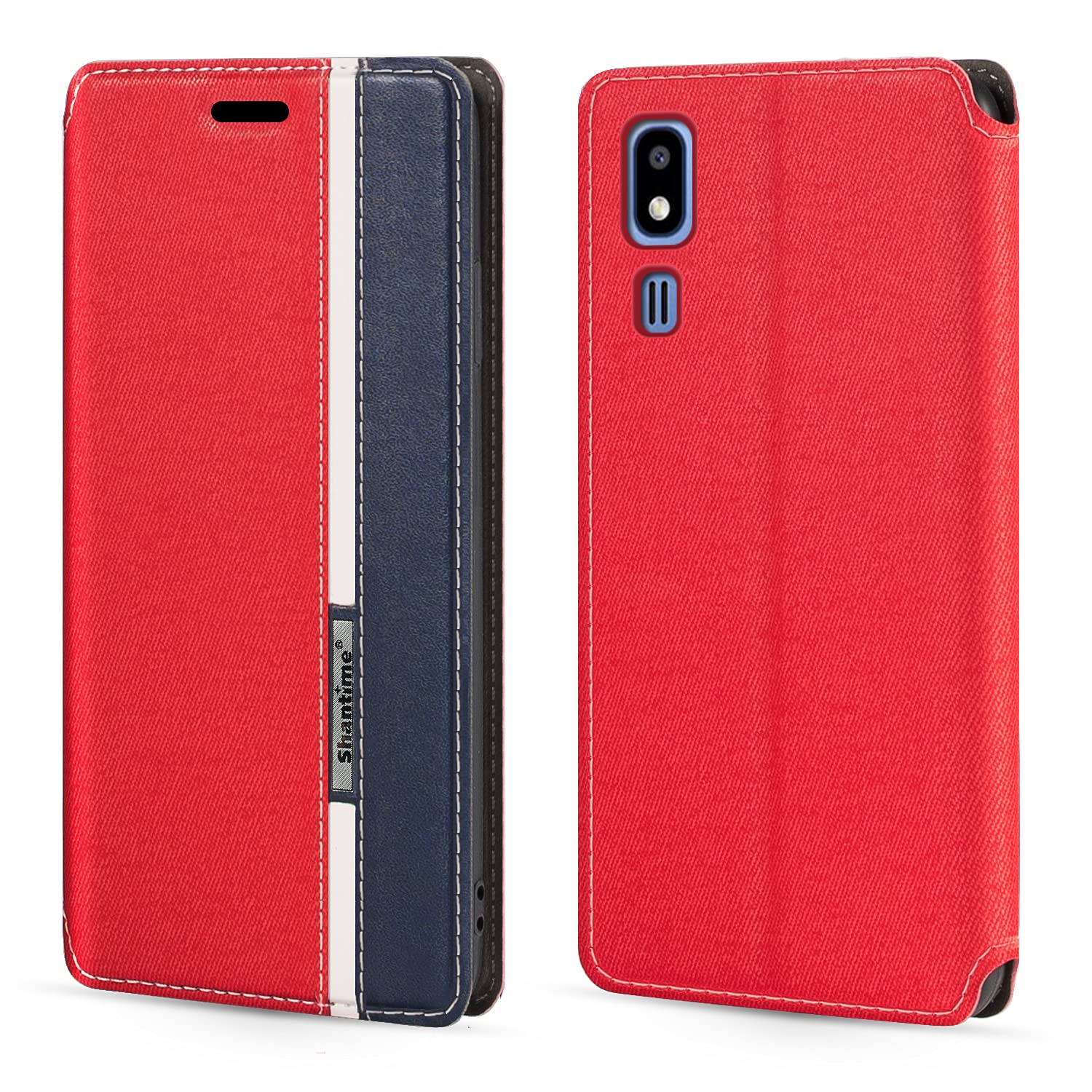 Samsung Galaxy A2 Core Case - Premium Magnetic Closure Leather Flip Cover with Card Holder | Slim Protective Phone Case for Samsung Galaxy A2 Core (5 Inch) | Perfect for Work, Travel & Everyday Use