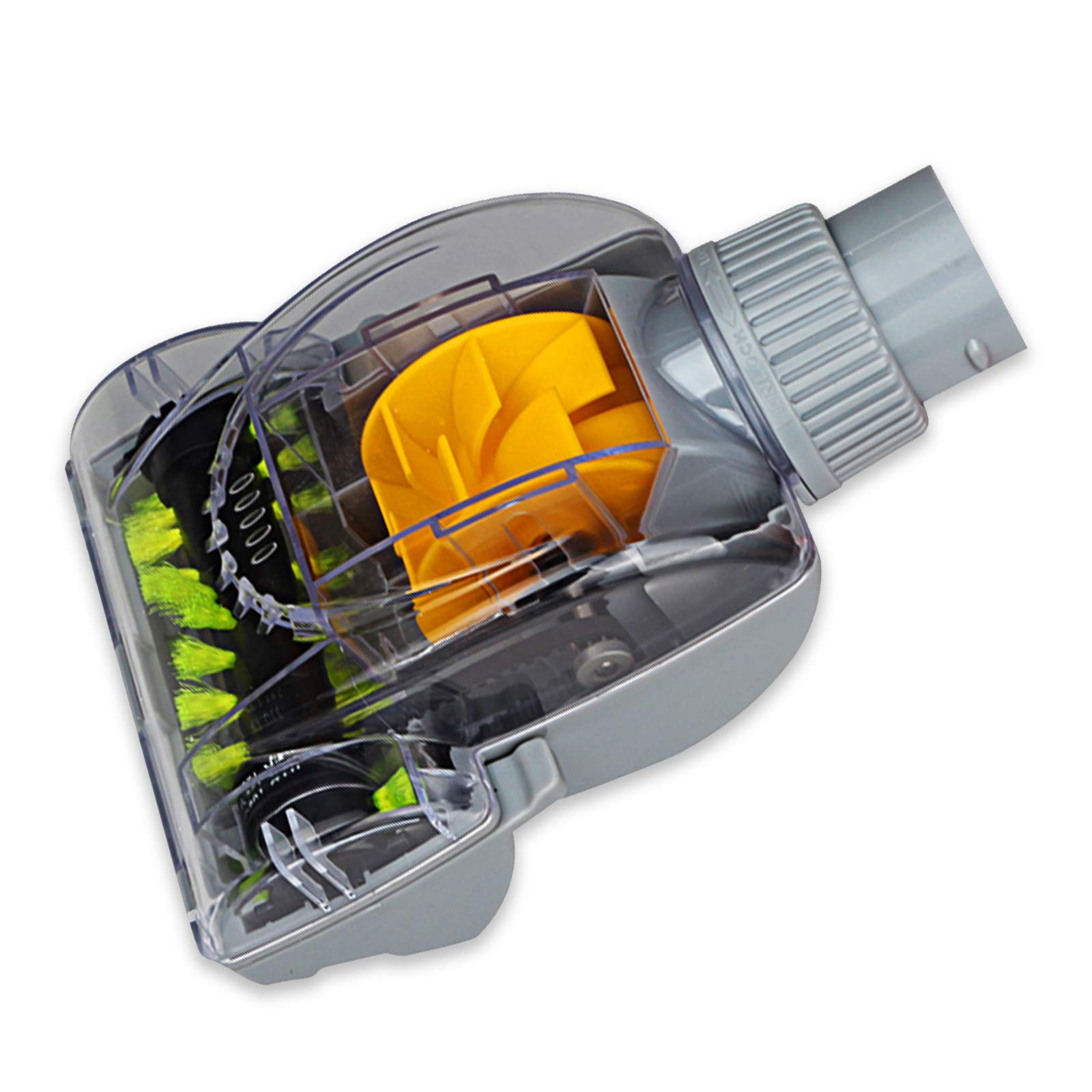 SaferCCTV Air-Driven Upholstery Turbo Brush - 32mm Vacuum Nozzle with Swivel Head for Most Vacuums | Perfect for Cleaning Couches, Car Seats & Pet Hair Removal