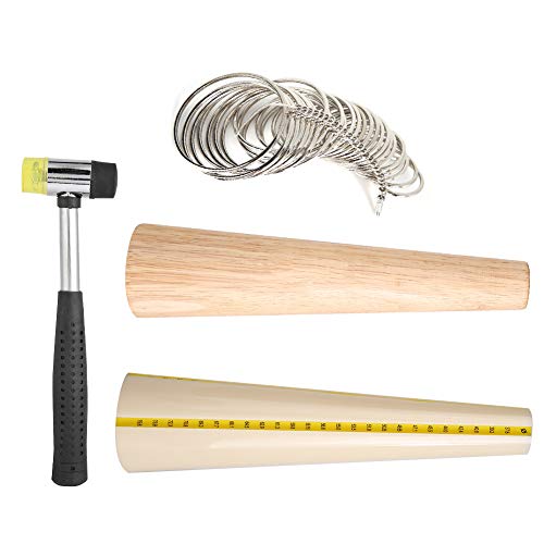 Premium Jewelry Making Tools Set - Durable Mandrel Sizer & Measuring Tool for Jewelry Crafting, Repairing & DIY Projects | Perfect for Beading, Wire Wrapping & Metalworking (Home Studio & Professional Use)