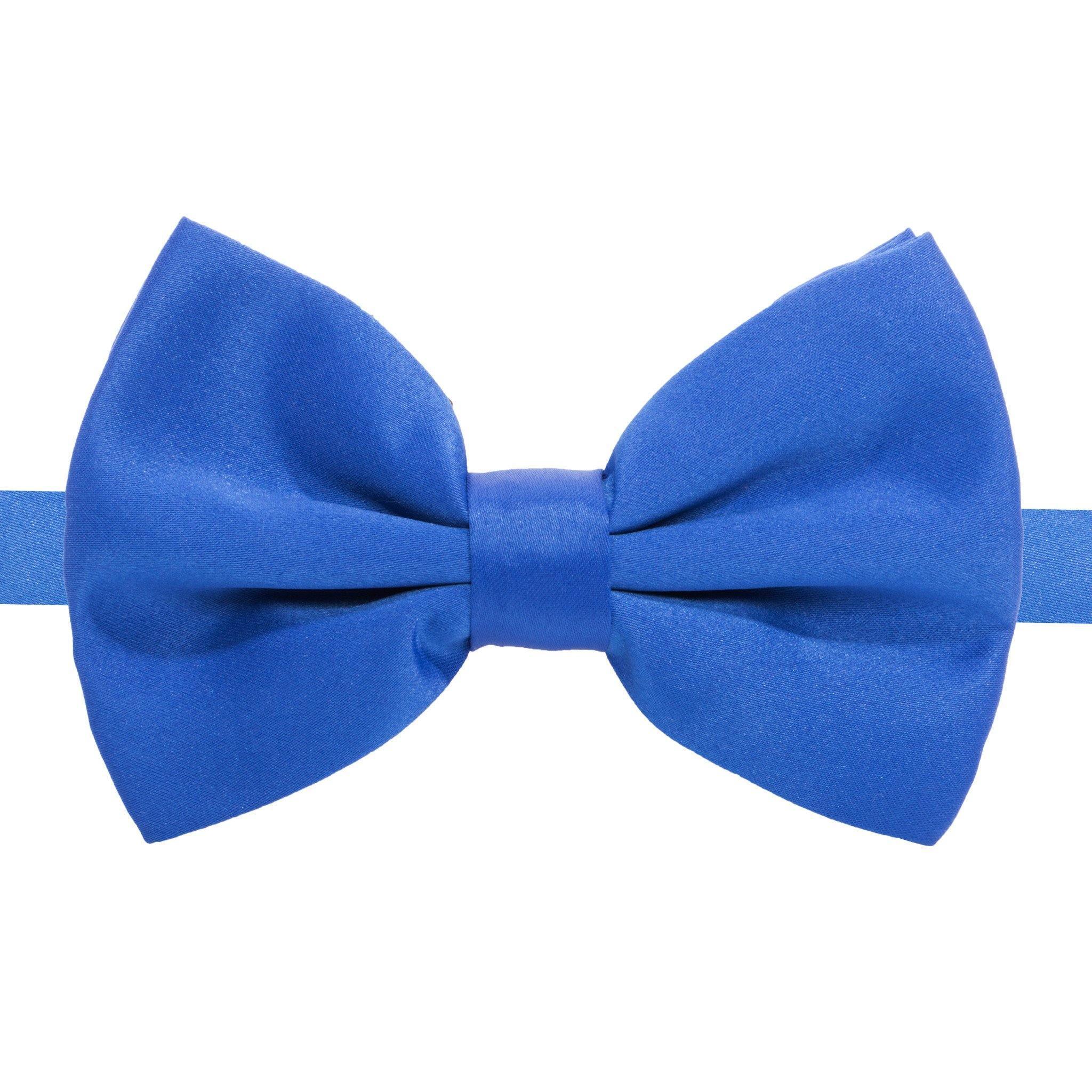 Elegant Royal Blue Adjustable Satin Bow Tie for Men - Perfect for Weddings, Prom, Formal Events & Special Occasions