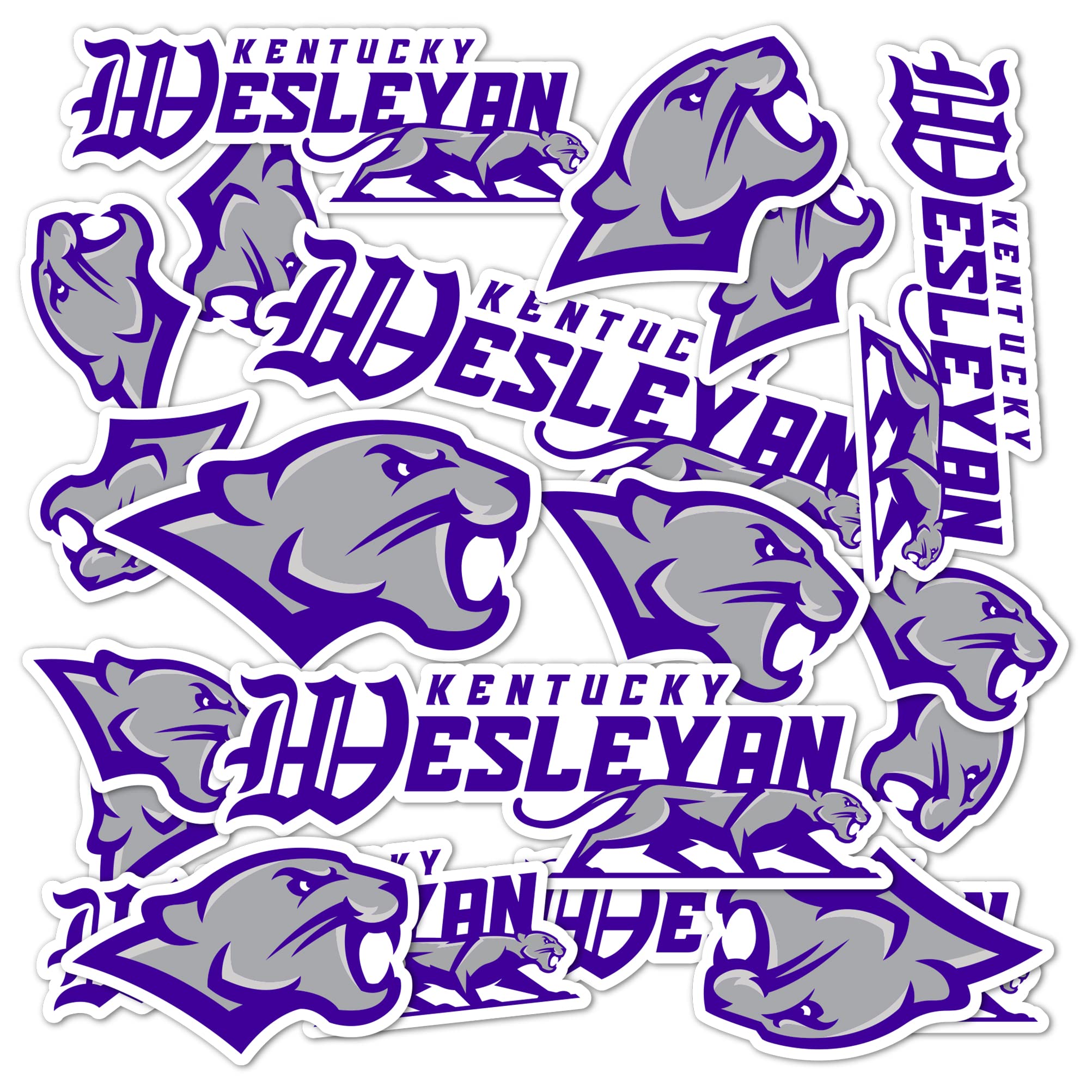 KWC Panthers Vinyl Decals - Desert Cactus Kentucky Wesleyan College Stickers for Laptop, Water Bottle, Car & Scrapbook | Durable Waterproof Decals for School Spirit & Fan Gear | Perfect for College Students, Alumni & Sports Fans