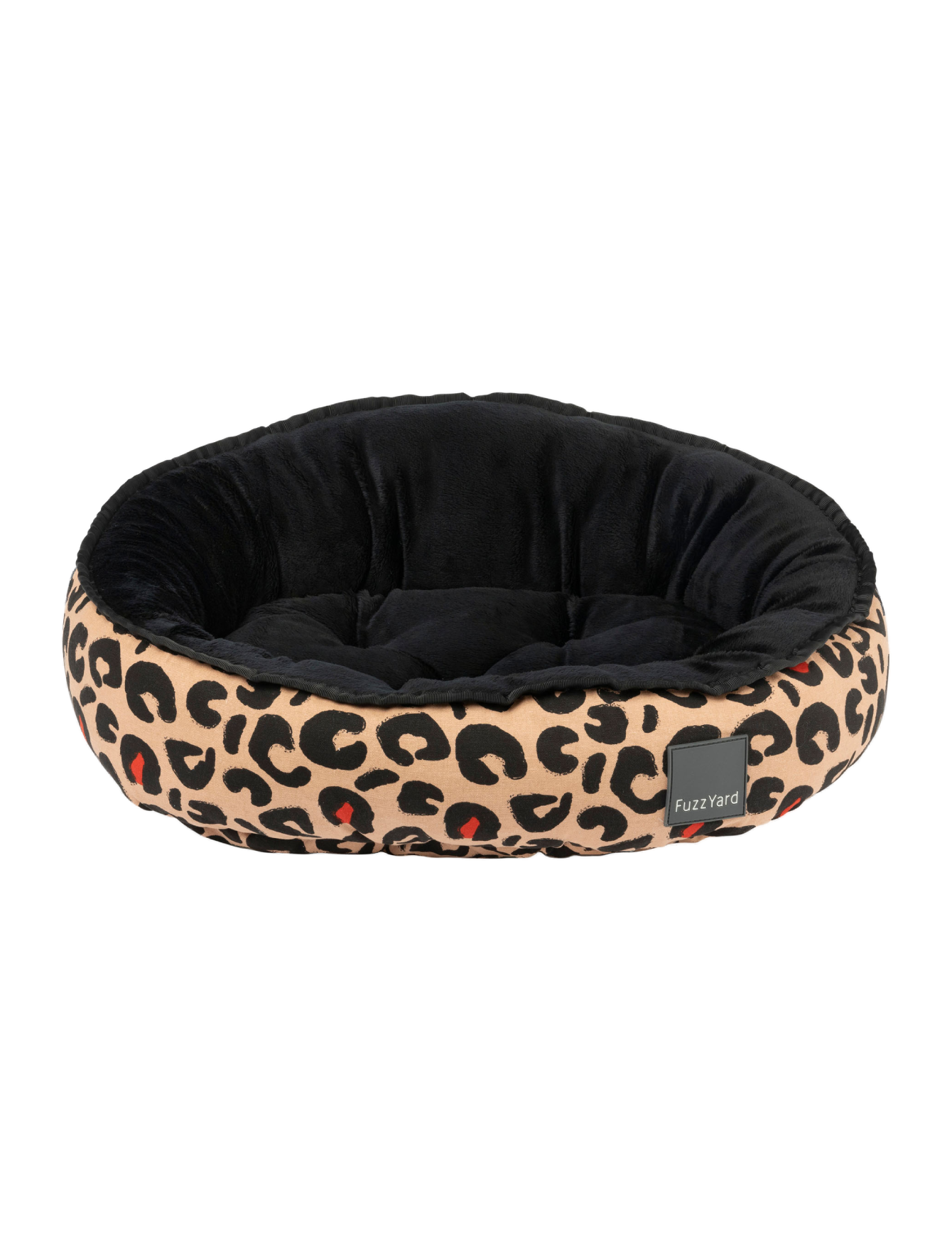 Fuzzyard Reversible Dog & Cat Bed - Soft Plush Pet Bed for Small Medium Large Dogs & Cats - Javan Pattern - Cozy & Comfortable for Home, Crate, or Travel Use