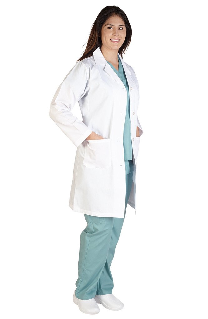 Premium M&M SCRUBS Women's Lab Coat - Comfortable Medical Uniform for Doctors & Nurses - Perfect for Hospitals, Clinics & Healthcare Professionals