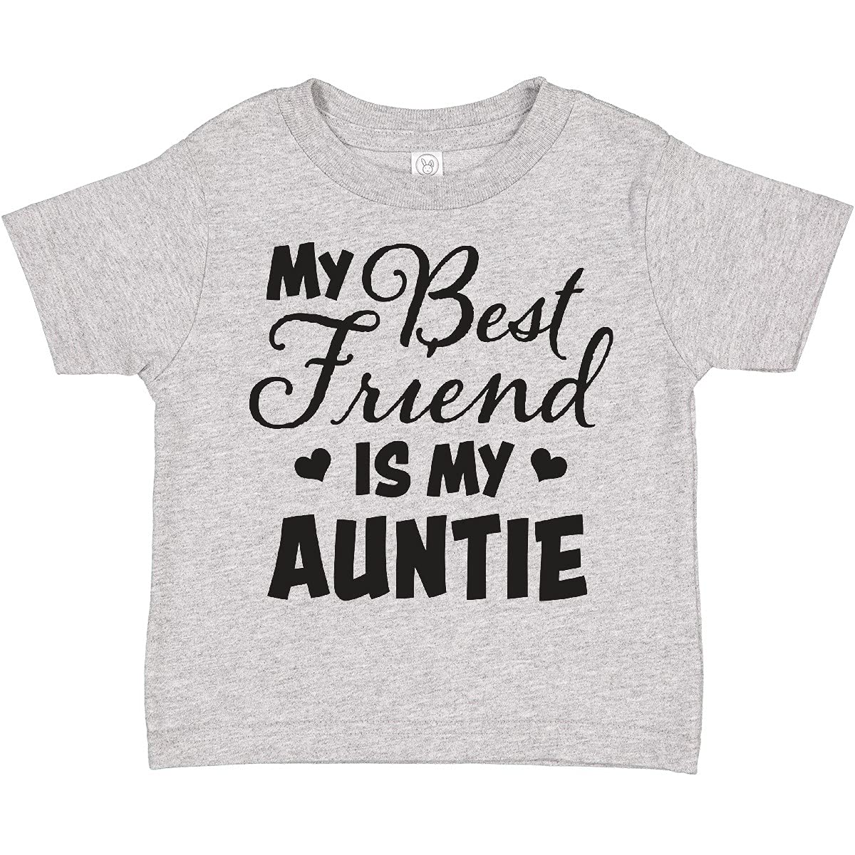 My Best Friend is My Auntie with Hearts Toddler T-Shirt - Cute Matching Outfit for Family Events & Playdates