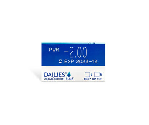 DAILIES AquaComfort Plus Daily Disposable Contact Lenses (30 Pack) - All-Day Comfort for Dry Eyes, Perfect for Work, Travel & Active Lifestyles