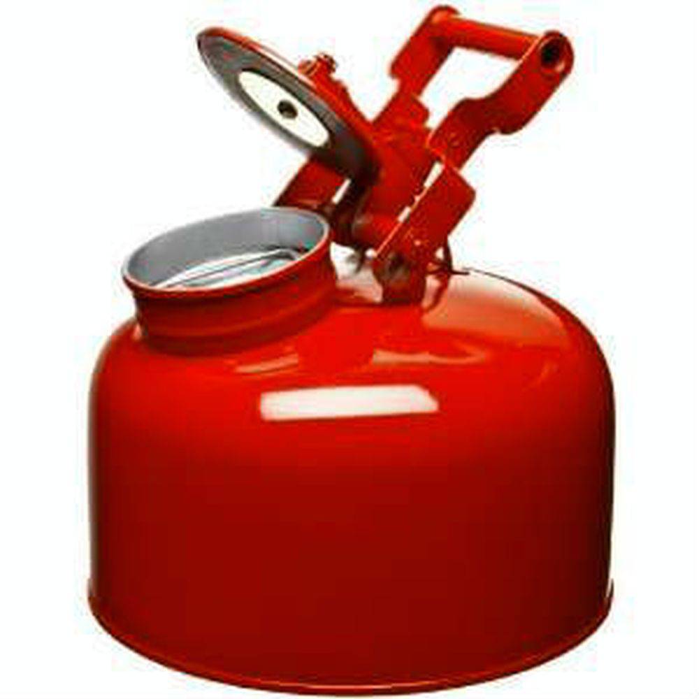 2.5 Gallon Galvanized Steel Trash Can - Heavy Duty Disposal Bin for Kitchen, Office, or Outdoor Use - Rust-Resistant Red Metal Waste Basket