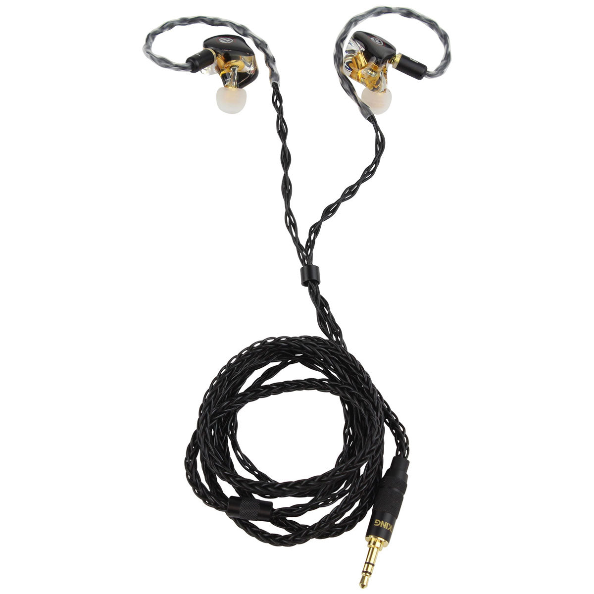Blastking EARBUDS 8017 BLK Professional In-Ear Monitors with Noise Isolation - High Fidelity Sound for Musicians, DJs & Audiophiles - Perfect for Live Performances, Studio Recording & Travel
