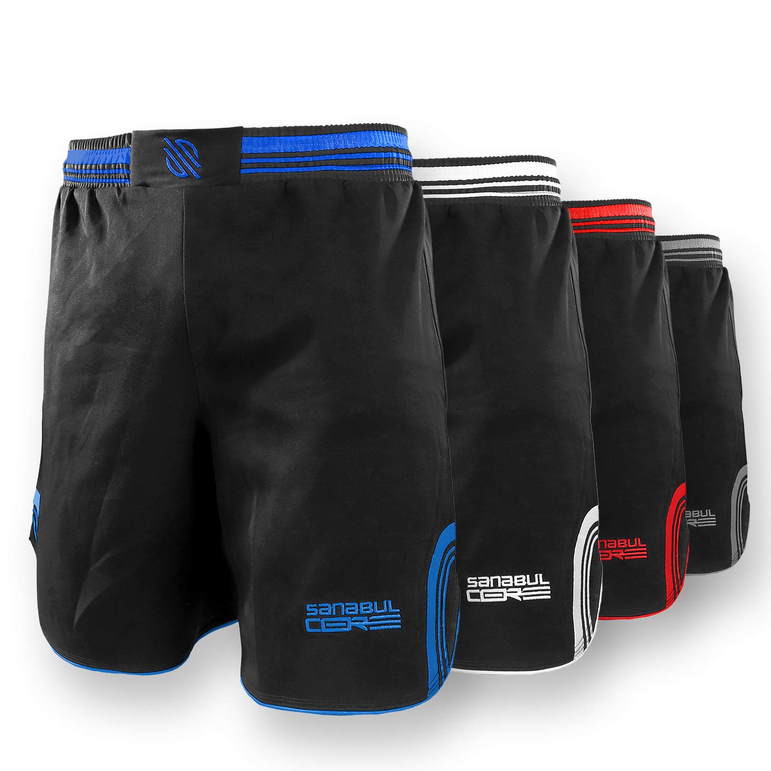 Sanabul CORE MMA BJJ Cross Training Workout Shorts - Lightweight & Breathable for MMA, Brazilian Jiu-Jitsu & Fitness Training - Perfect for Gym, Sparring & Competition