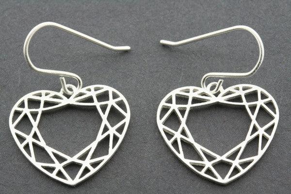Hollow Mosaic Heart Earrings for Women - Dainty Gold Plated Stud Earrings for Valentine's Day, Anniversary Gifts - Perfect for Date Night & Special Occasions