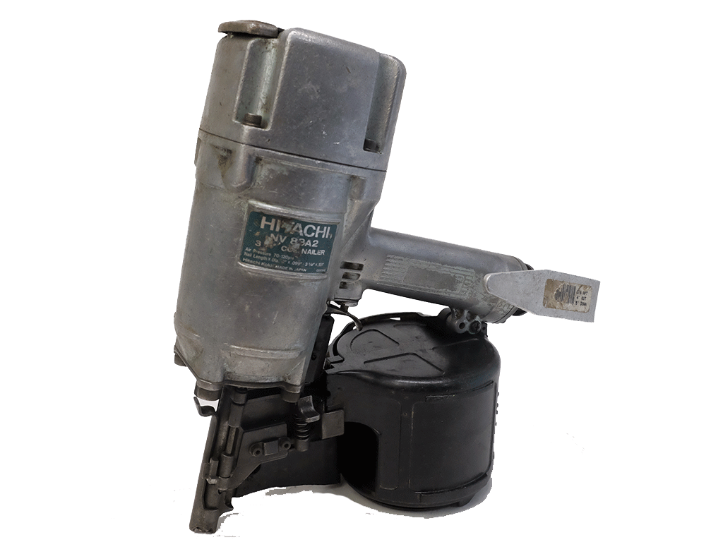 Hitachi NV83A2 3-Inch Air Coil Nailer - 3-1/4 Inch Framing Nail Gun with Full Round Head | Perfect for Roofing, Framing, and Construction Projects