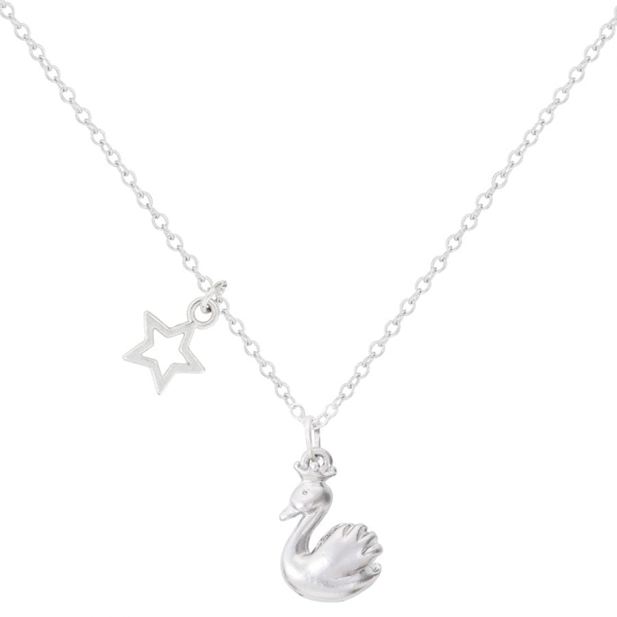Mini Penny Swan Sterling Silver Necklace - Elegant Dainty Jewelry for Women - Perfect for Everyday Wear, Date Nights & Special Occasions