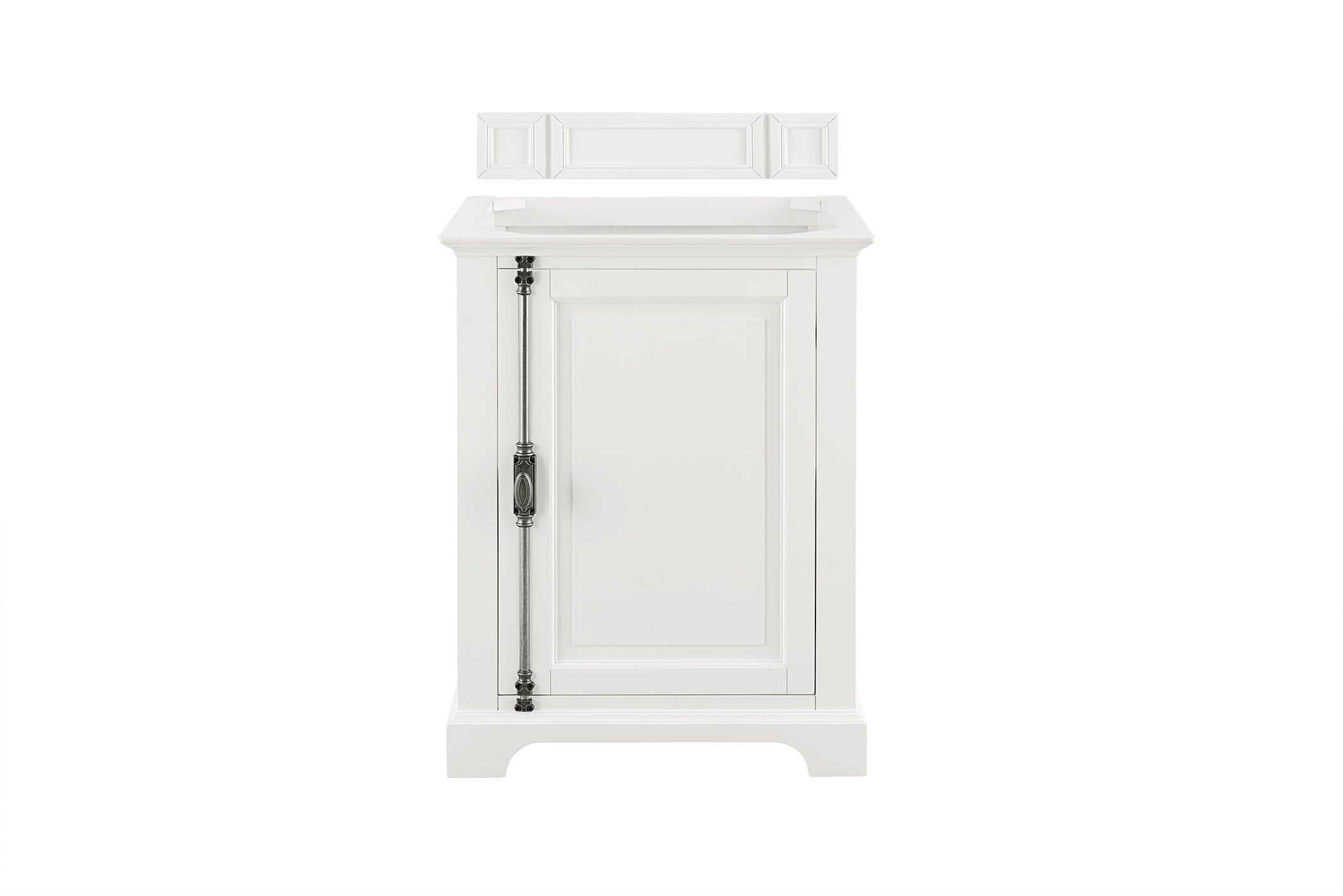 Providence 26 Inch Single Bathroom Vanity Cabinet in Bright White - Perfect for Small Bathrooms & Powder Rooms