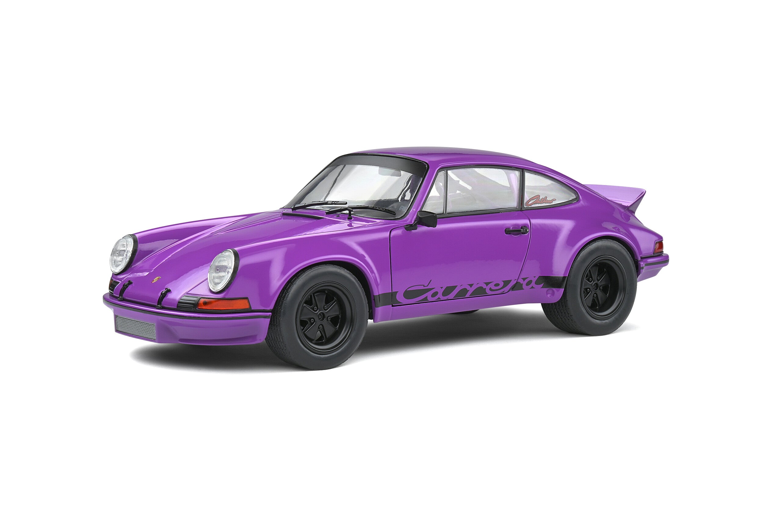 1:18 Solido Porsche 911 RSR Purple Street Fighter Diecast Model Car - 1973 Classic Sports Car Collectible for Display & Racing Enthusiasts - Perfect for Home Office Decor, Car Shows & Gift Giving
