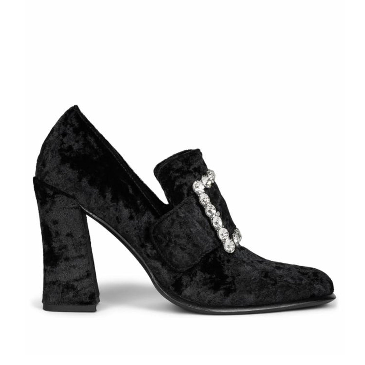 Jeffrey Campbell Women's Nostalgia Black Leather Platform Boots - Chunky Heel Ankle Booties for Casual Outfits & Night Out