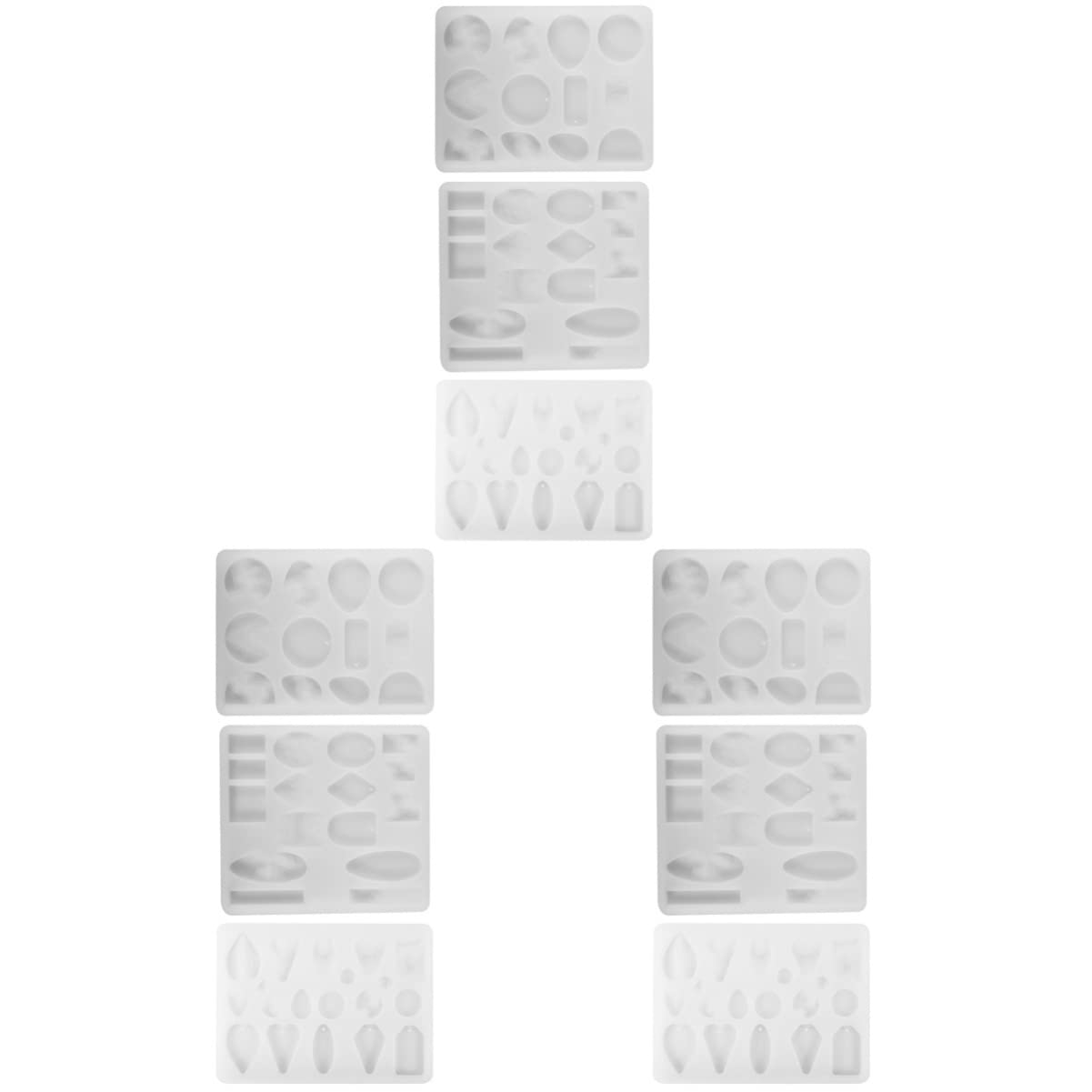 EXCEART 9-Piece Silicone Jewelry Molds Set for Resin Casting - DIY Earring, Pendant & Necklace Making - Perfect for Handmade Jewelry, Gifts & Craft Projects