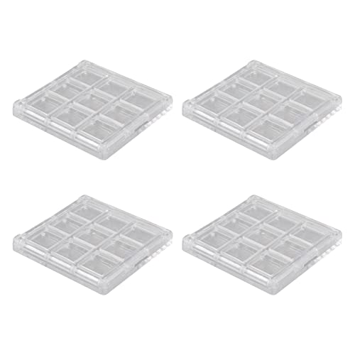 Beaupretty 4-Piece Empty Lipstick Palette Set - Refillable Lipstick Containers & Eyeshadow Makeup Palette for DIY Cosmetics | Perfect for Travel, Professional Makeup Artists & Home Use