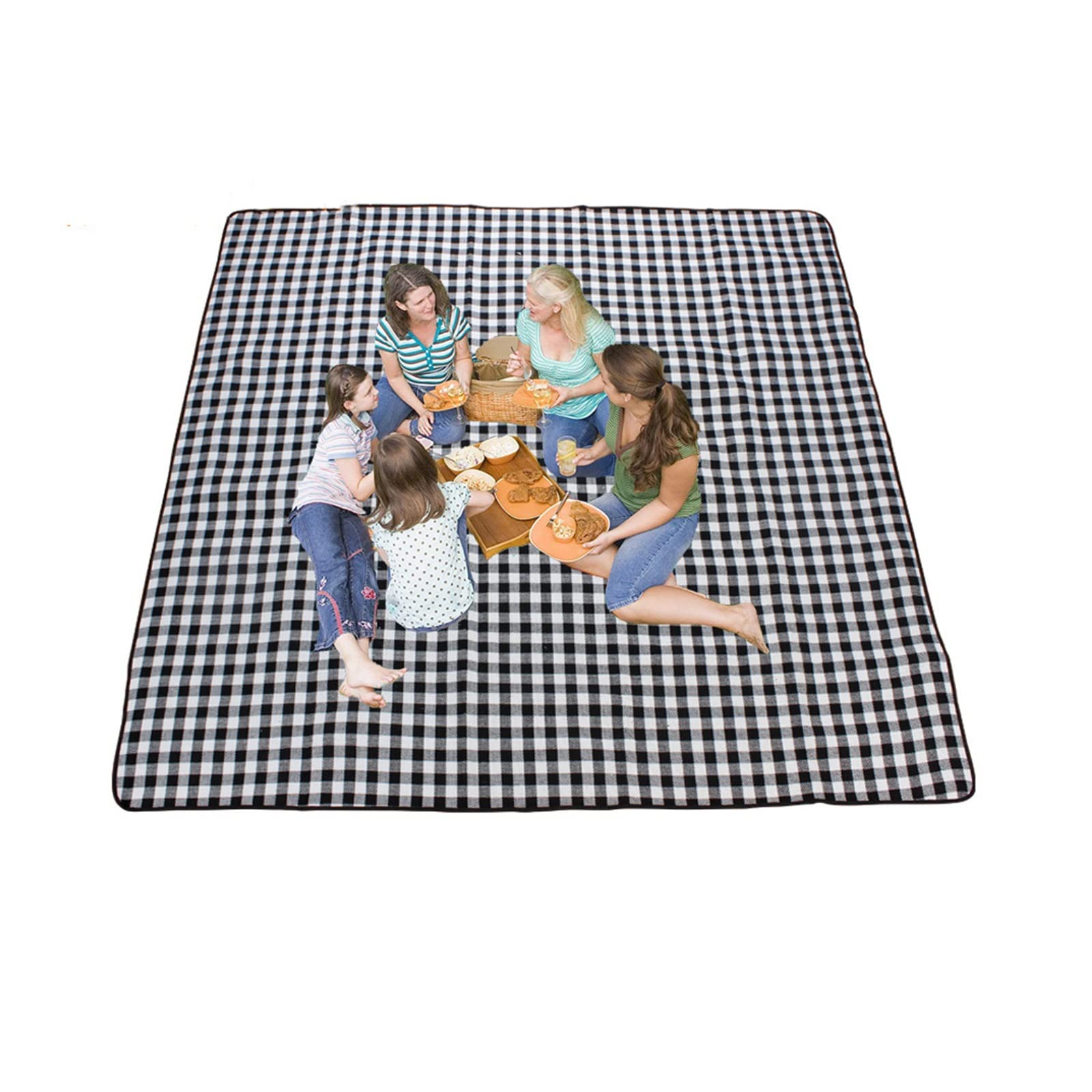 Waterproof Picnic Blanket for Beach, Camping & Outdoor Activities - Portable, Sandproof, Foldable with Carry Strap - Perfect for Wet Grass, Hiking, Kids Playground & Family Picnics