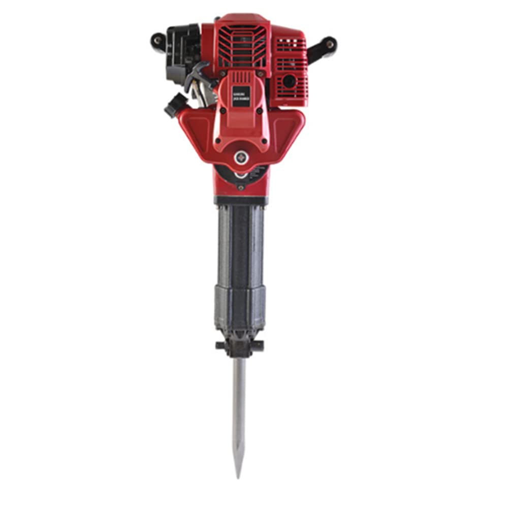 52cc Gasoline Demolition Jack Hammer - Heavy Duty Concrete Breaker & Punch Drill with Point & Flat Chisel - Single Cylinder Air-Cooled Jackhammer for Construction, Road Work & Trenching (USA Stock) - Perfect for Demolition, Concrete Breaking & Excavation Projects
