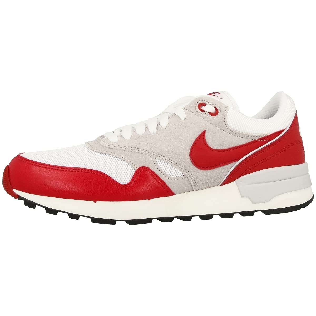Nike Air Odyssey Men's Running Shoes - White University Red Sneakers for Men, Size US 7 (UK 6 EU 40) - Lightweight Training Shoes for Gym, Jogging & Casual Wear