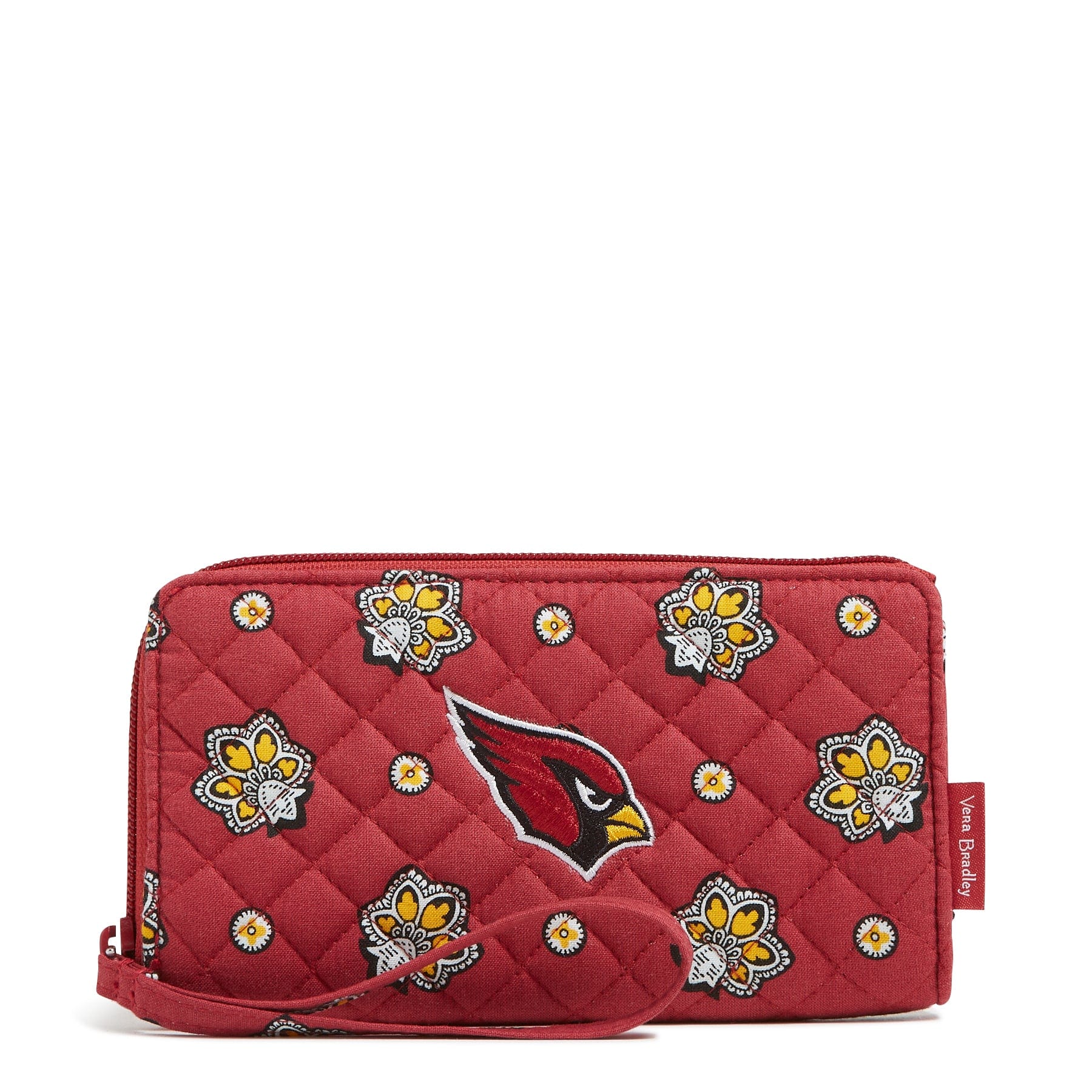 NFL RFID Blocking Front Zip Wristlet Wallet - Secure & Stylish for Game Day, Travel & Everyday Use