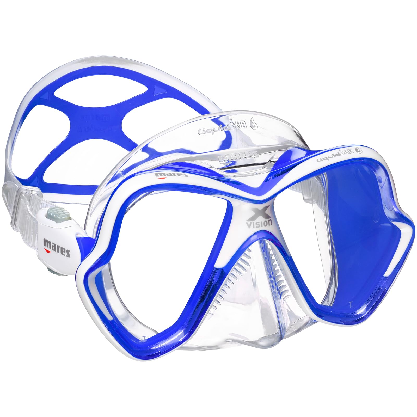 MARES X-Vision Ultra Liquidskin Scuba Diving Mask - Comfortable Silicone Face Piece with Dual Windows for Men & Women | Perfect for Snorkeling, Freediving & Underwater Photography