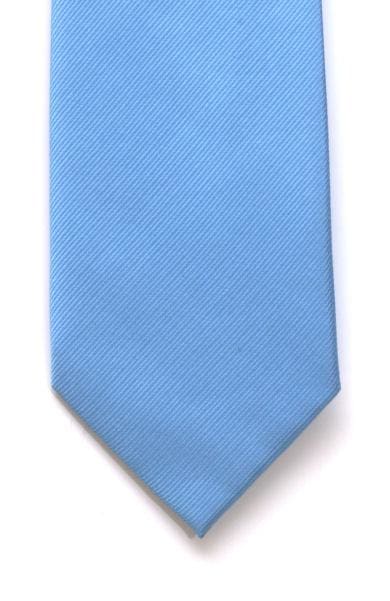 LA Smith Plain Blue Silk Tie for Men - Elegant & Luxurious Necktie for Business, Weddings & Formal Events