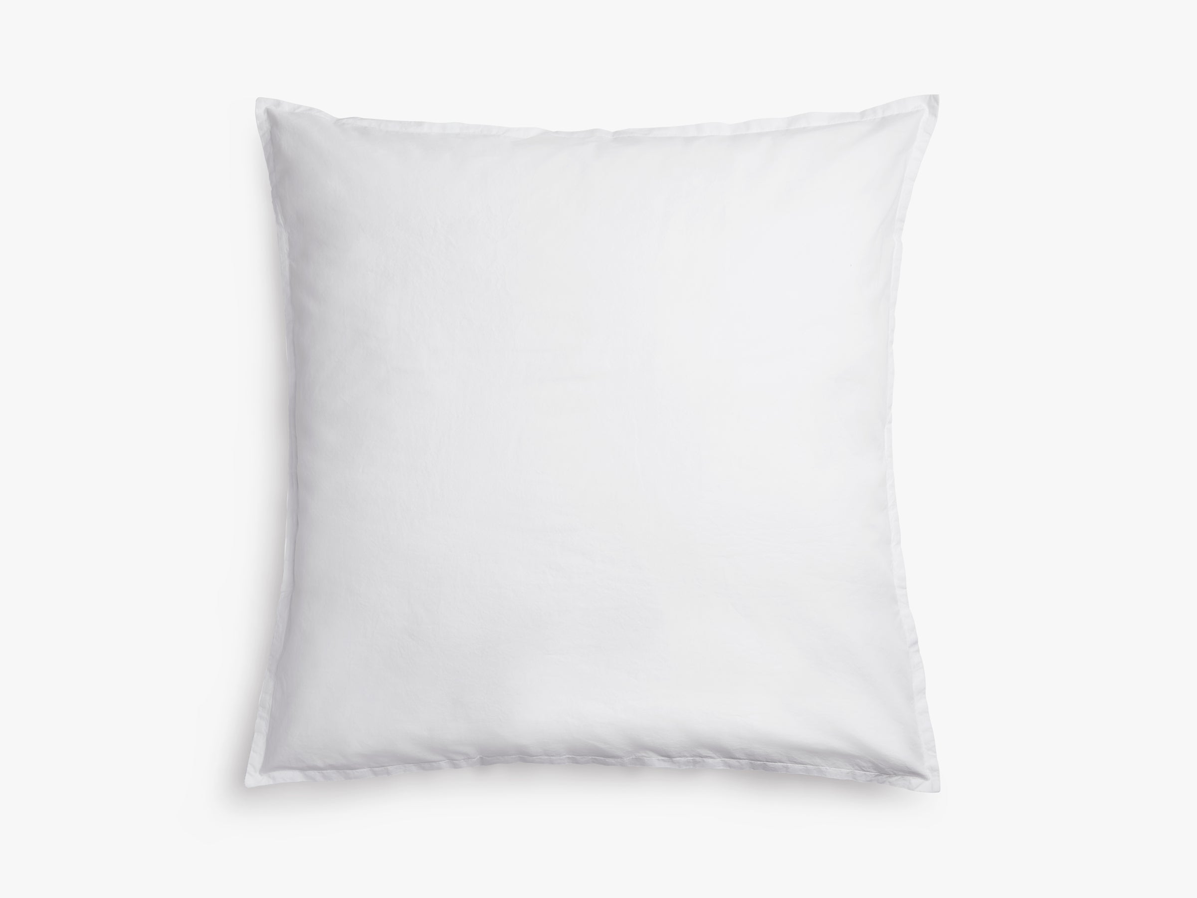 Organic Cotton Euro Sham Pillowcase - Soft & Breathable White Standard Size 26x26 Inches - Perfect for Bedroom, Guest Room & Hotel Decor