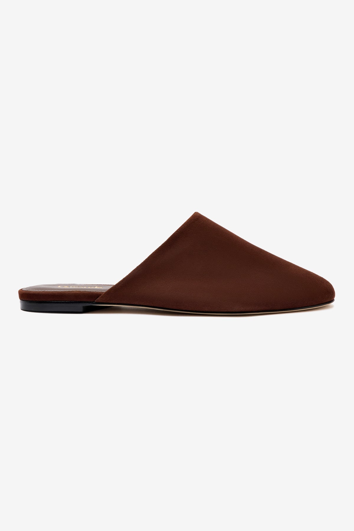 Brown Suede Venice Flat Mule & Pouch Set - Comfortable Slip-On Shoes with Matching Bag for Women | Perfect for Casual Outings, Office Wear & Travel Accessories