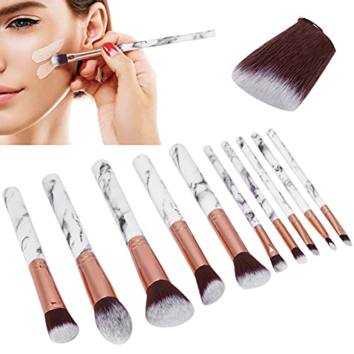 Professional Oblique Powder Brush & Blusher Brush - Premium Loose Setting Powder and Lip Brush for Flawless Makeup (Black Bristles) - Perfect for Contouring, Blending & Everyday Makeup Application
