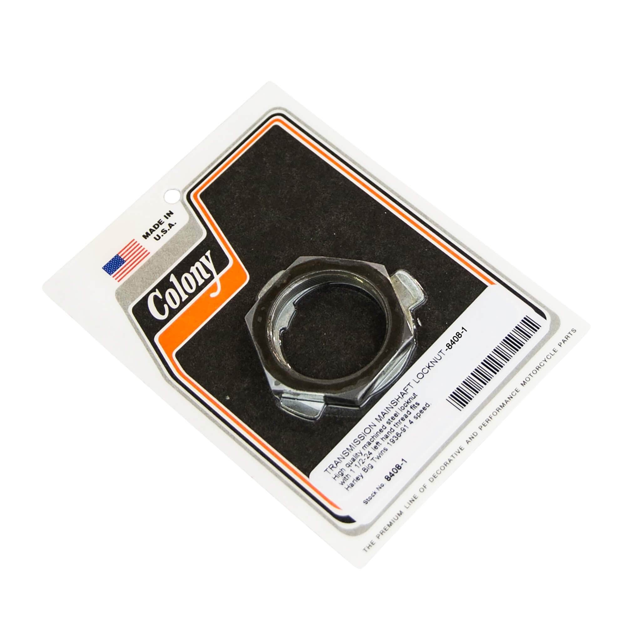 Harley Davidson Big Twin 4 Speed Transmission Mainshaft Locknut & Washer Kit - Compatible with 1936-1991 Models | Replacement Part for Motorcycle Repair & Maintenance