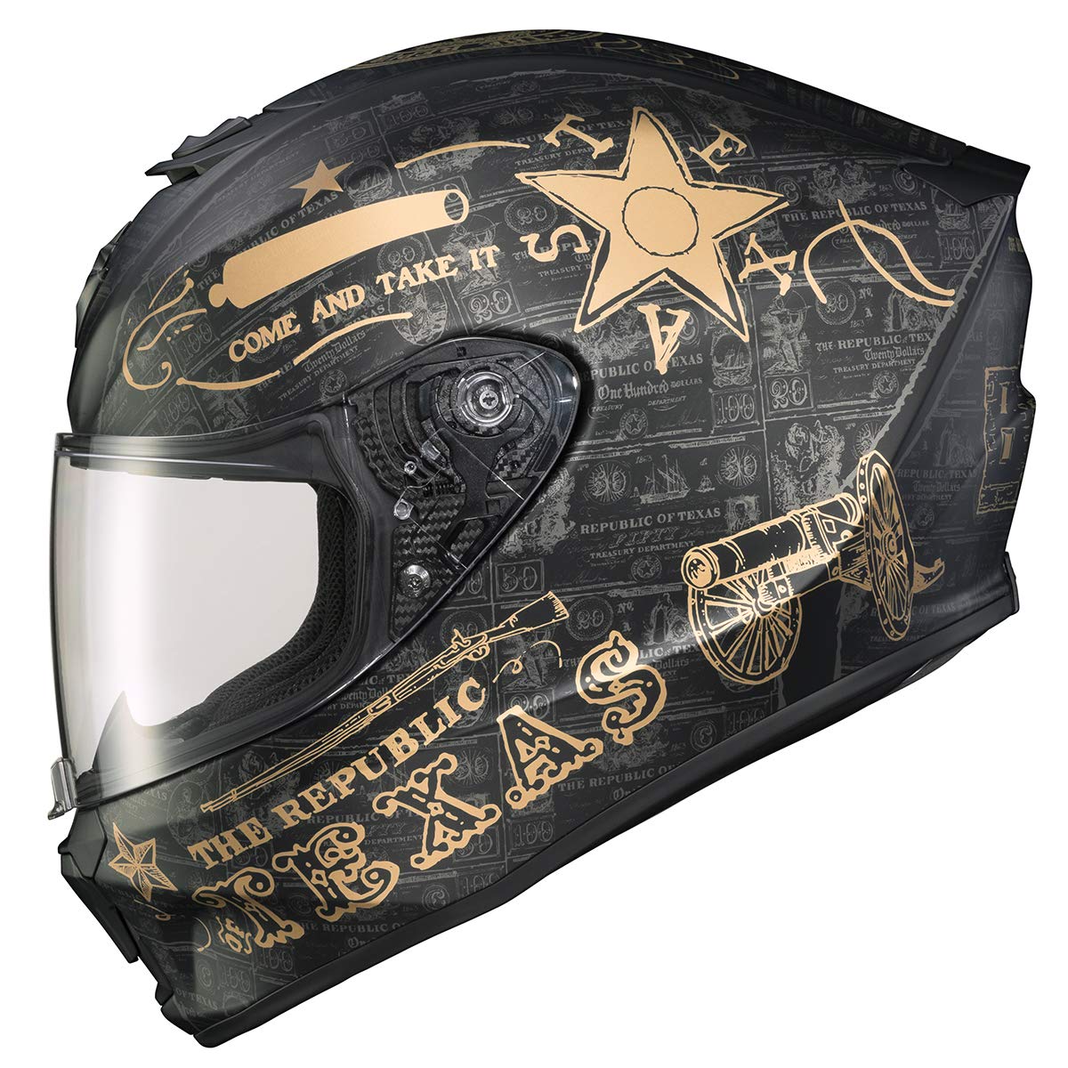 ScorpionEXO R420 Full Face Motorcycle Helmet - DOT & Snell Approved Polycarbonate Street Bike Helmet with Built-in Speaker Pockets - Perfect for Urban Commuting & Long Distance Riding