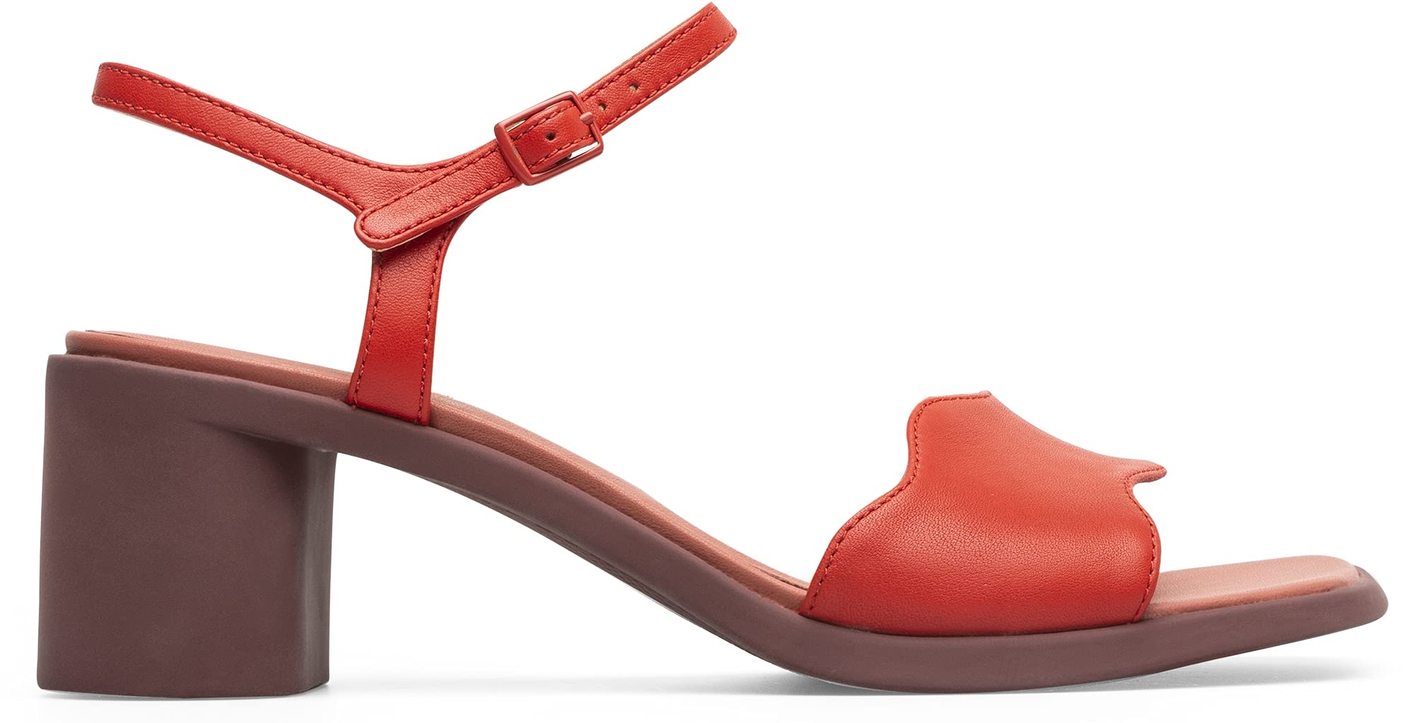 Camper Women's Heeled Sandals - Comfortable Leather Summer Dress Shoes for Walking, Travel & Outdoor Weddings