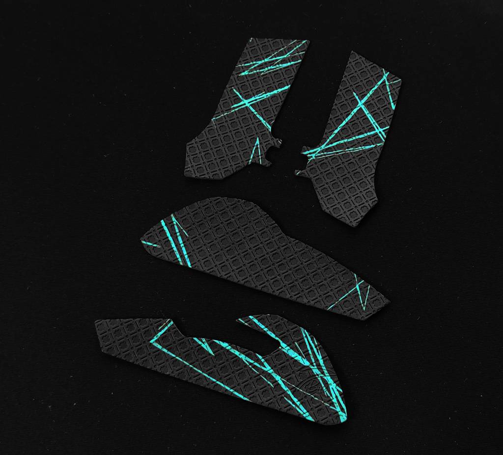 BT.L Ergonomic Mouse Grip for Razer Viper Mini - Anti-Slip Black & Blue Gaming Mouse Grip Tape - Perfect for FPS, MOBA & Esports Gaming
