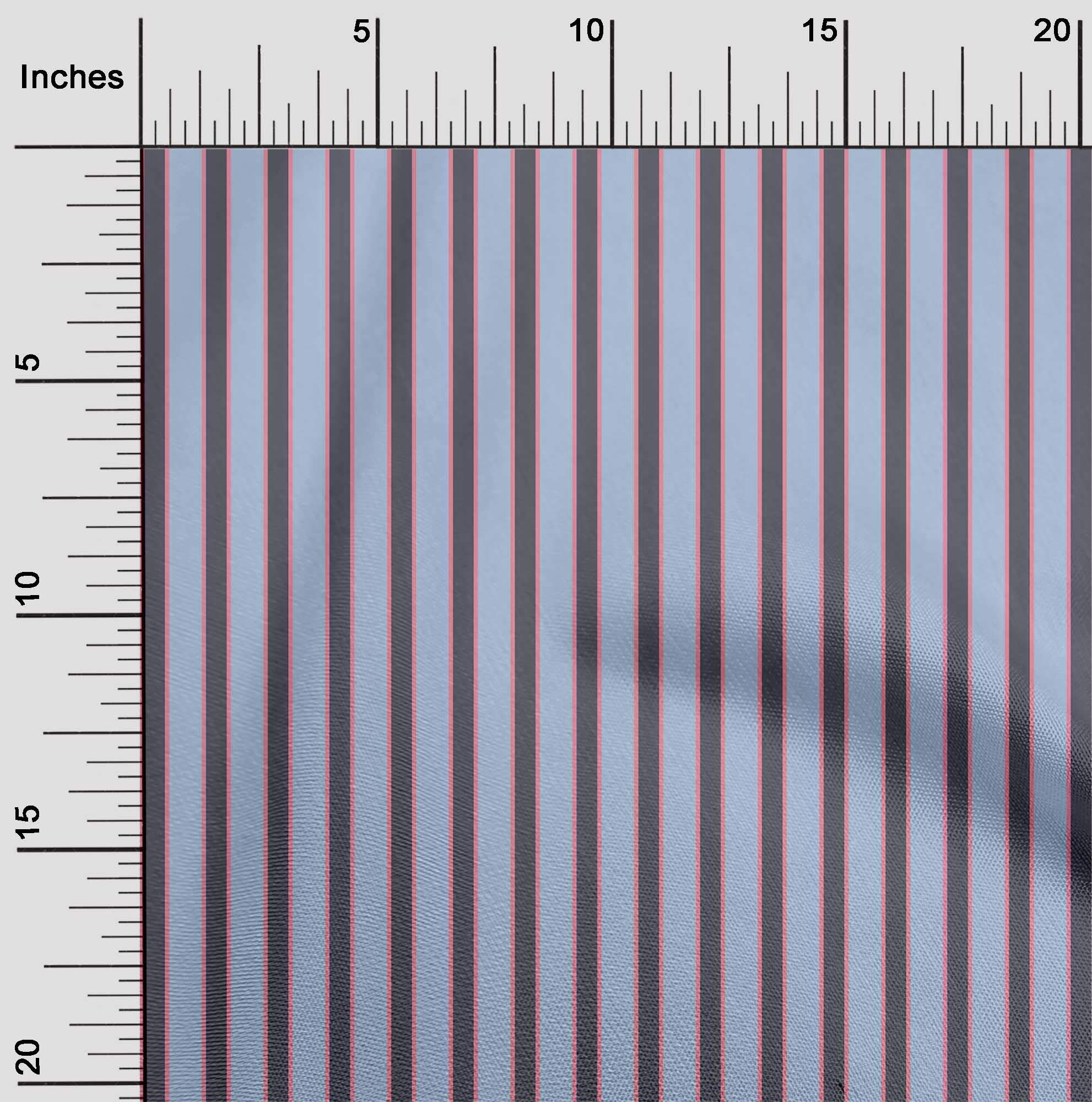 Premium 100% Cotton Poplin Fabric with Shadow Stripe Print - 56 Inch Wide for Quilting, Dressmaking & Home Decor Projects | Soft, Breathable & Durable Material