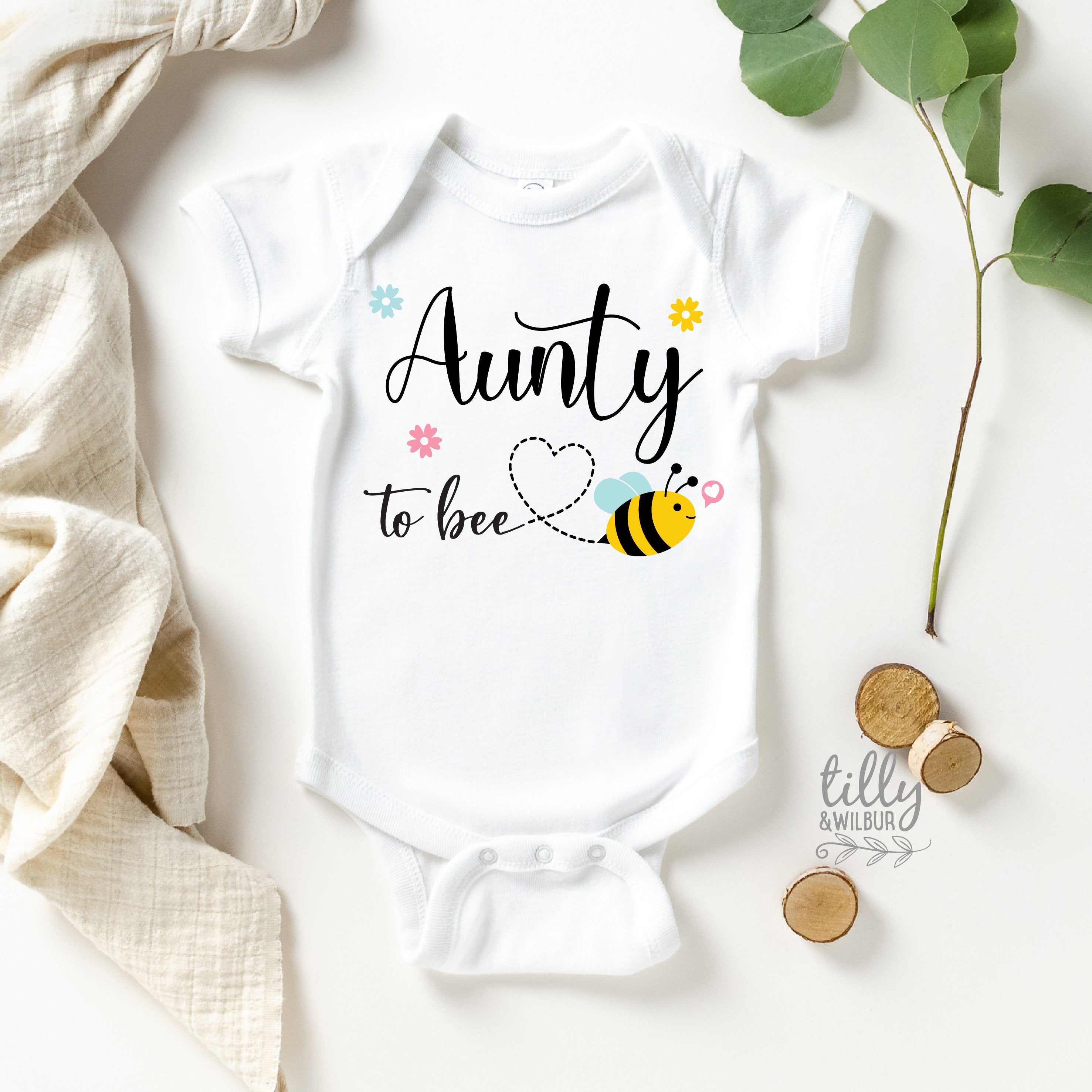 Aunty To Bee Bodysuit - Comfortable Women's Casual Bodysuit for Everyday Wear | Perfect for Layering, Lounge Wear & Street Fashion