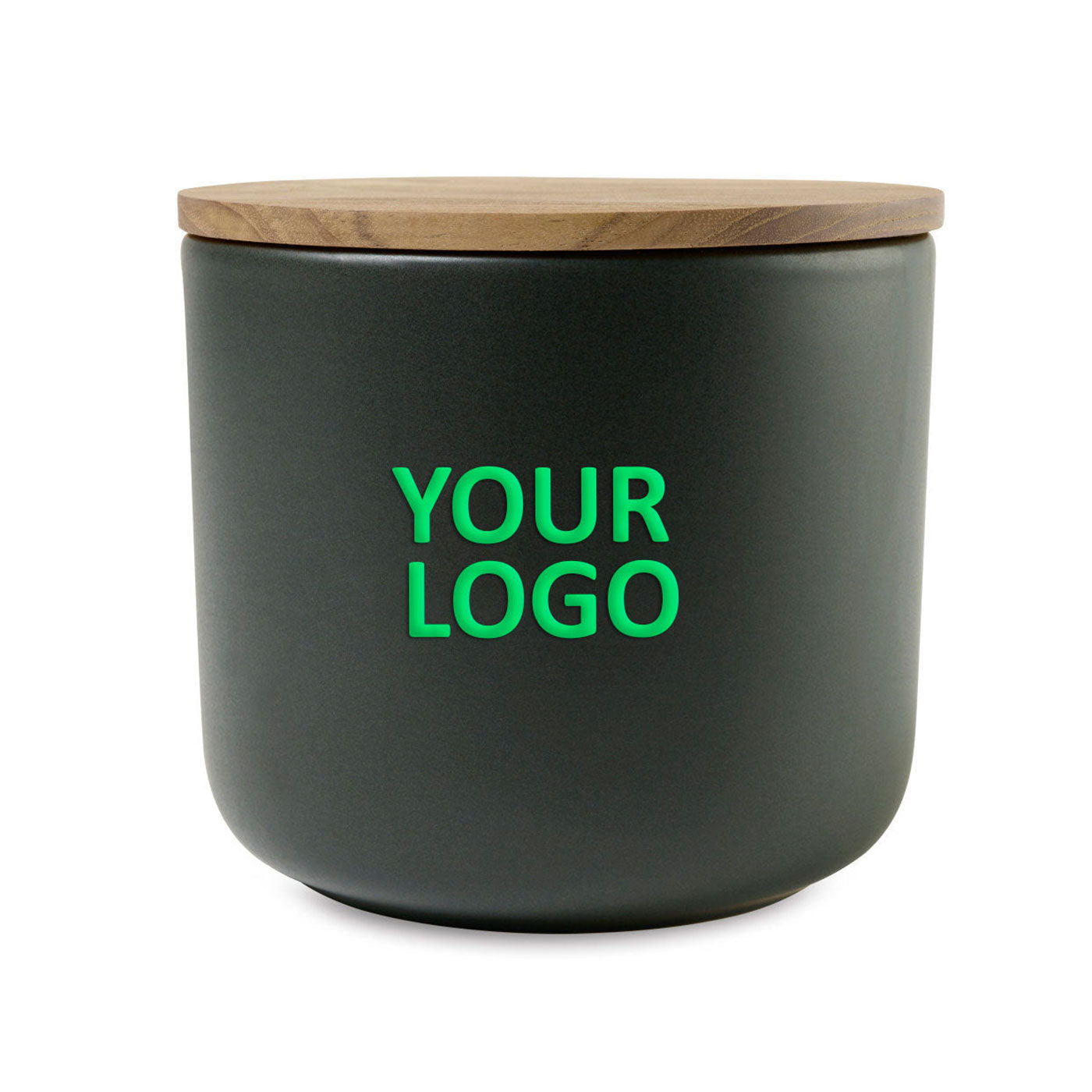 Premium Stoneware Large Custom Storage Containers - Black | Airtight Kitchen & Pantry Organization for Flour, Sugar, Rice & Dry Goods