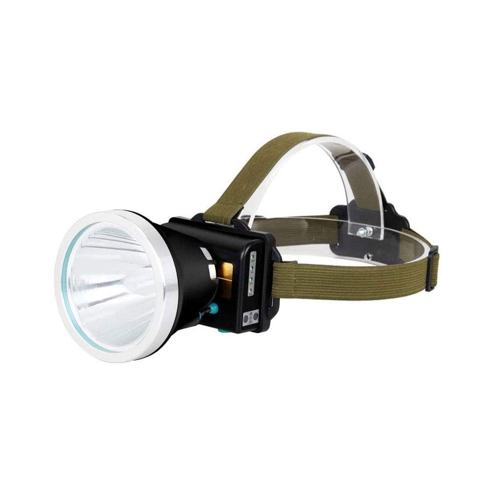 Rechargeable LED Headlamp Flashlight for Mining, Camping, Hiking, Fishing - Hands-Free Lighting for Outdoor Adventures, Night Work & Emergency Situations