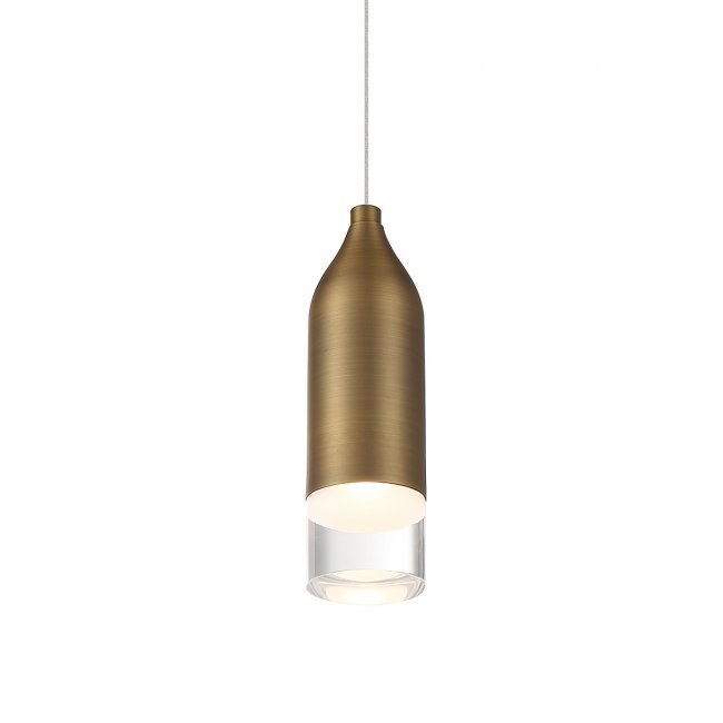 8 LED Pendant Light Fixture - 3000K Warm White - Modern Single Bulb Hanging Light for Kitchen Island, Dining Room, or Bedroom Lighting