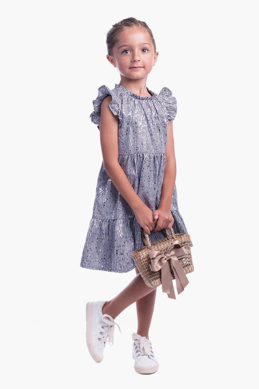 Imoga Pia Marine Girls' Dress - Cute & Stylish Outfit for Toddlers & Kids - Perfect for Birthday Parties, School Events & Family Photos