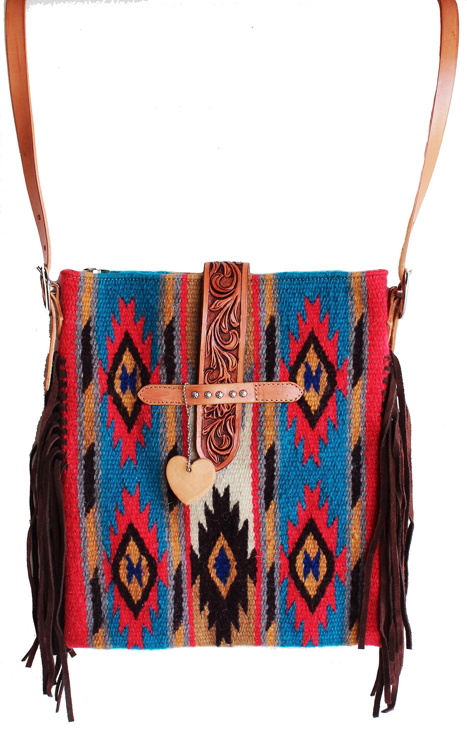 CHALLENGER Women's Western Handwoven Wool Rodeo Cowgirl Handbag - Stylish Shoulder Purse & Tote Bag 10314 for Country Rodeo, Music Festivals & Western Fashion