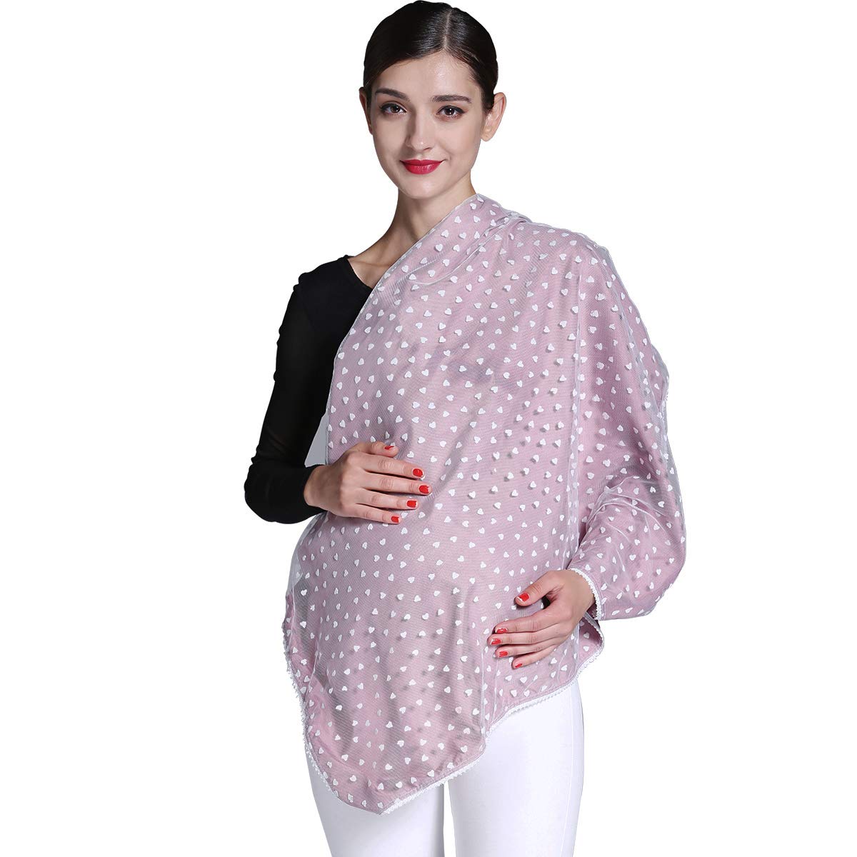 LVFEIER Anti-Radiation Maternity Apron - 28.3x36.2 Inches Pink Radiation Protection Blanket for Pregnant Women | Computer & Office Use, Home & Travel Safety Shield