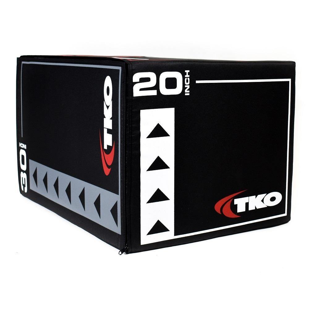 TKO Soft Plyo Box 3-in-1 Adjustable Plyometric Jump Box 20
