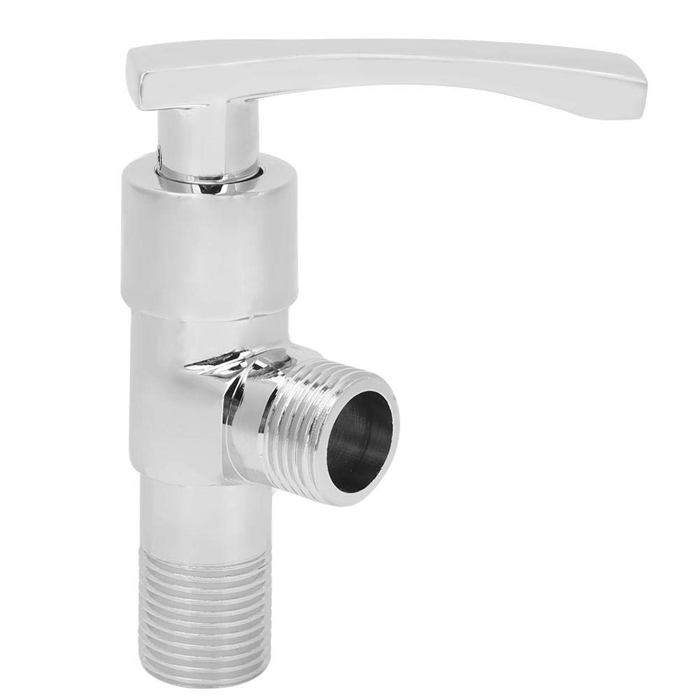 High-Quality Bathroom Faucet & Angle Valve - Chrome Plated Water Control Tap for Kitchen, Bathroom, Hotel (Perfect for Home Renovation & Commercial Use)