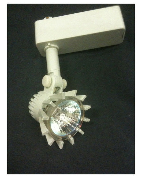 Catalina Lighting HLTRLV007W White Halogen Low Voltage 3-Wire Halo Compatible Track Head Light - Perfect for Modern Home, Office & Retail Lighting