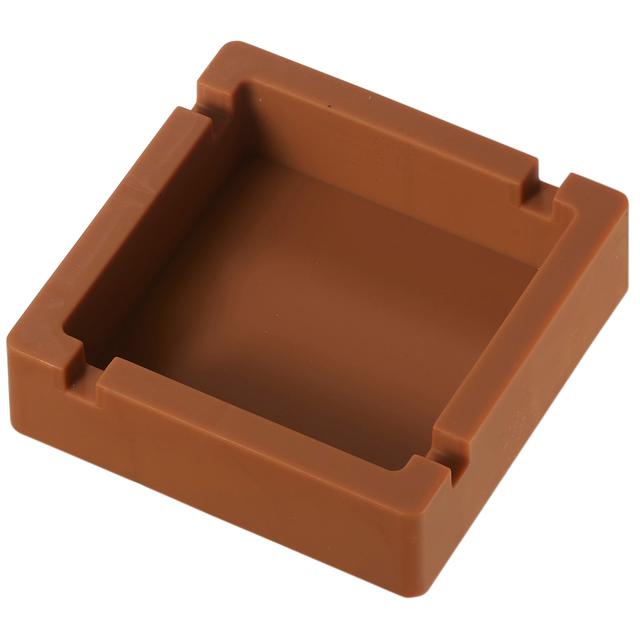 Premium Visol Flex Silicone Cigarette & Cigar Ashtray - Durable, Heat-Resistant, Portable - Perfect for Indoor, Outdoor, Travel & Car Use (Brown)